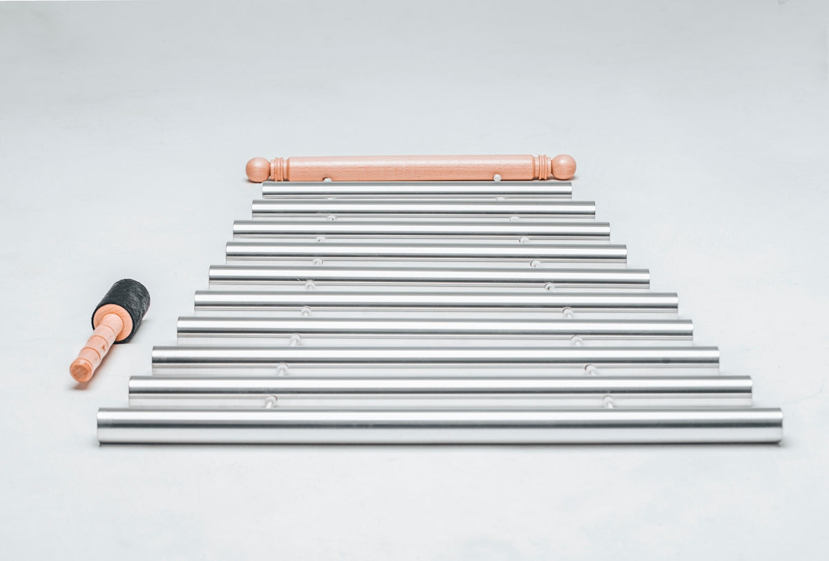 gray stainless steel rods