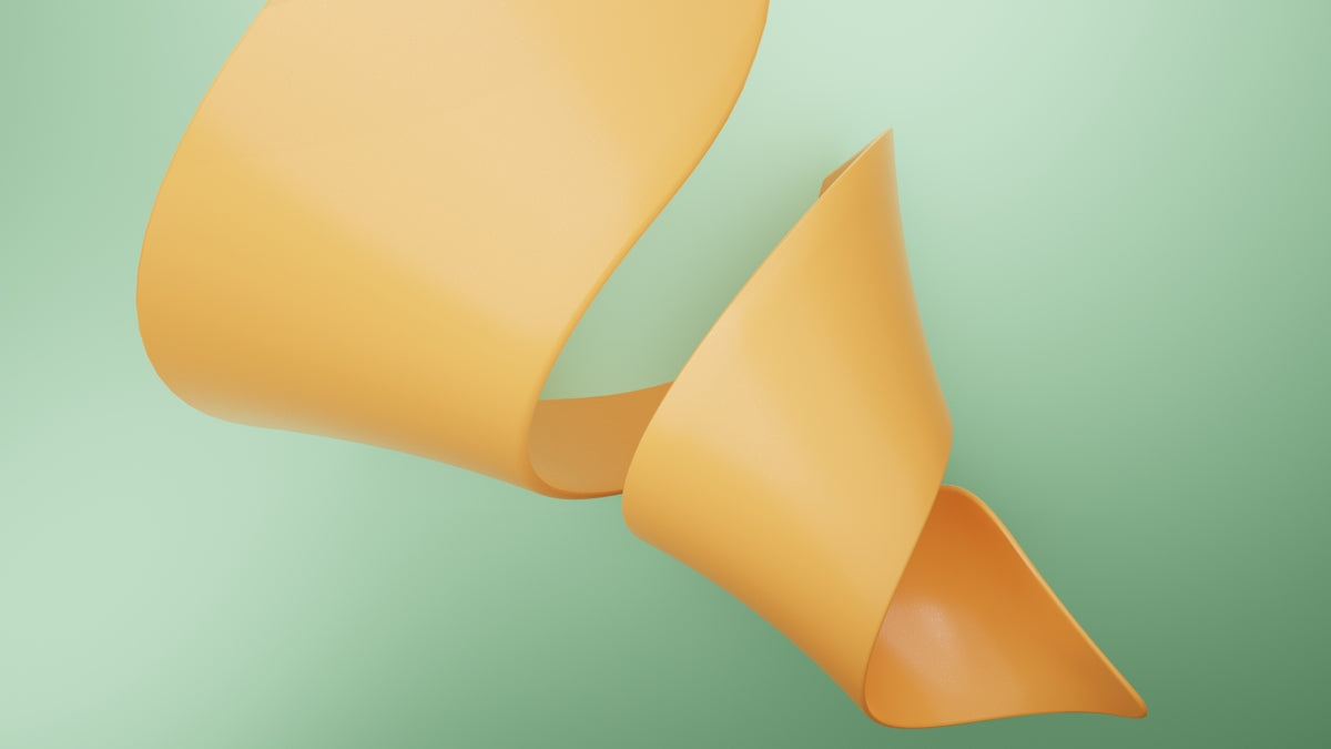 an abstract image of a curved object on a green background