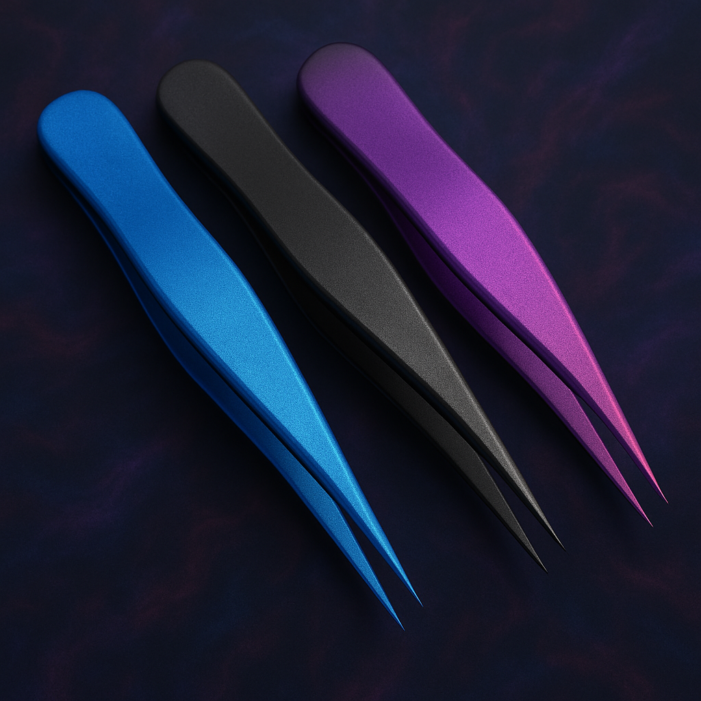 Plasma Coated Tweezers Set