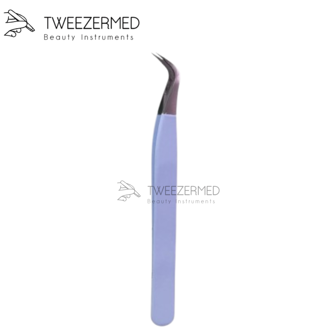 Light Purple Lash Tweezer – Anti-Static Powder Coated Tool by Tweezermed