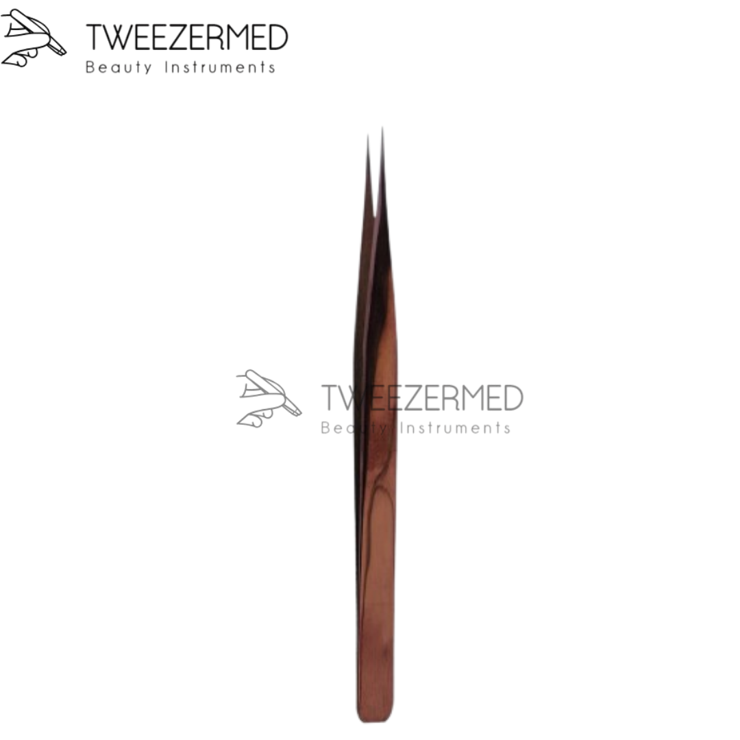 Rose Gold Lash Tweezer – Precision Titanium Tool by Tweezermed