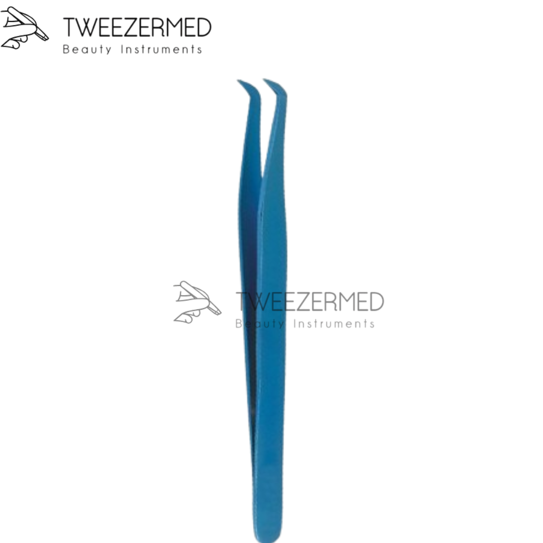 Blue Titanium Plasma Lash Tweezer – Precision Pro Tool by Tweezermed