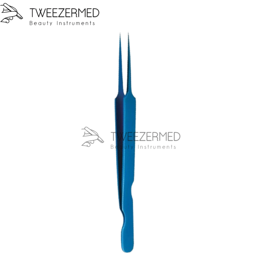 Blue Titanium Plasma Lash Tweezer – Precision Pro Tool by Tweezermed