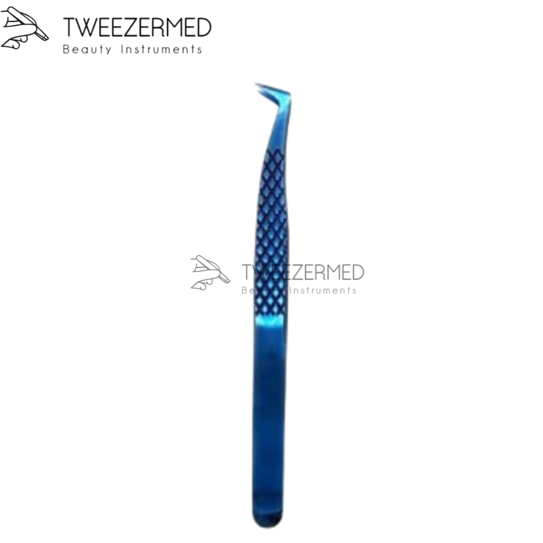 Blue Titanium Plasma Lash Tweezer – Precision Pro Tool by Tweezermed