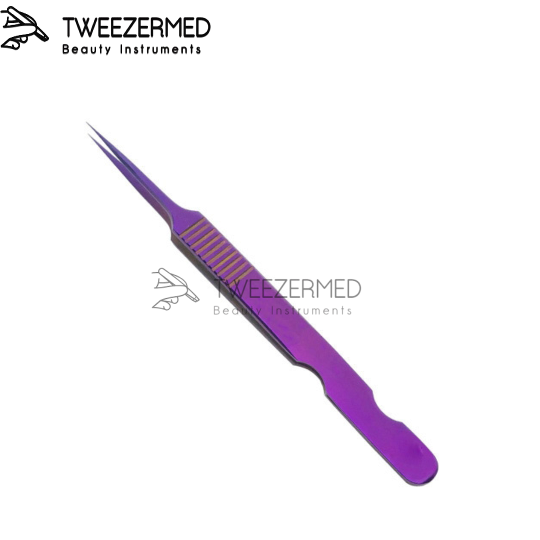 Purple Titanium Lash Tweezer – Pro Lash Tool by Tweezermed