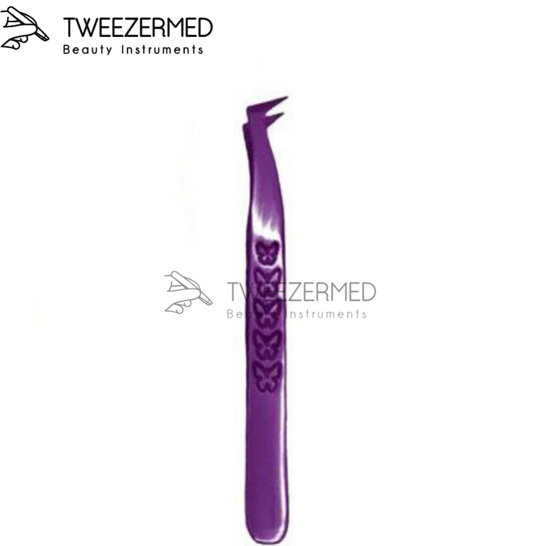 Purple Titanium Lash Tweezer – Pro Lash Tool by Tweezermed