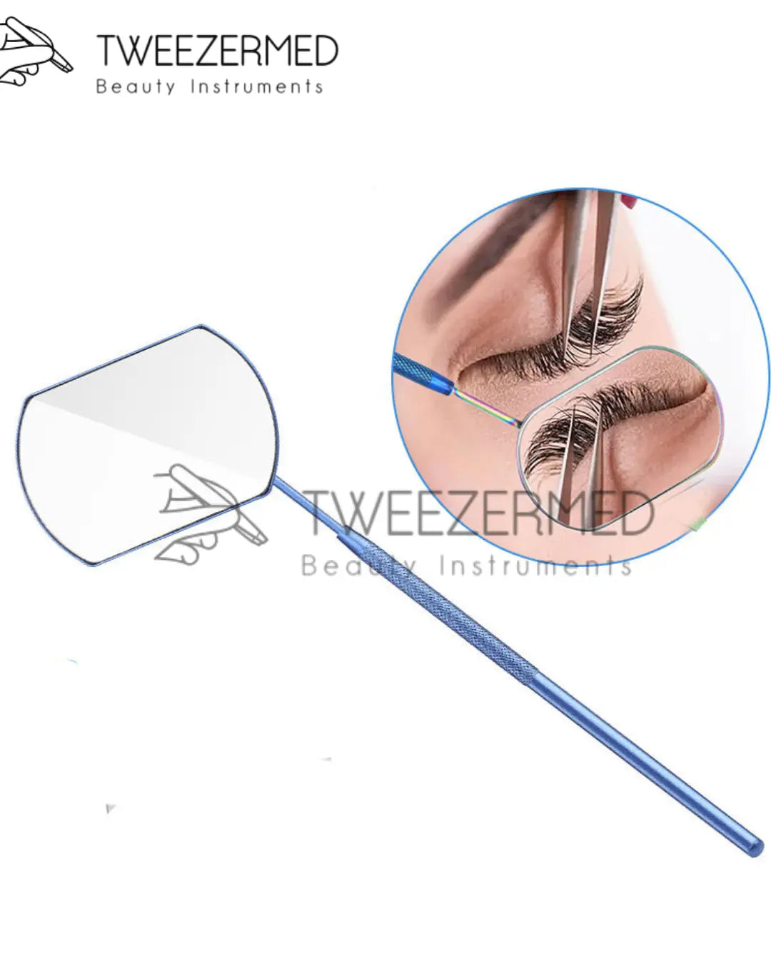 Professional Lash Mirror – Wide-Angle Stainless Steel Mirror for Lash Extensions & Isolation