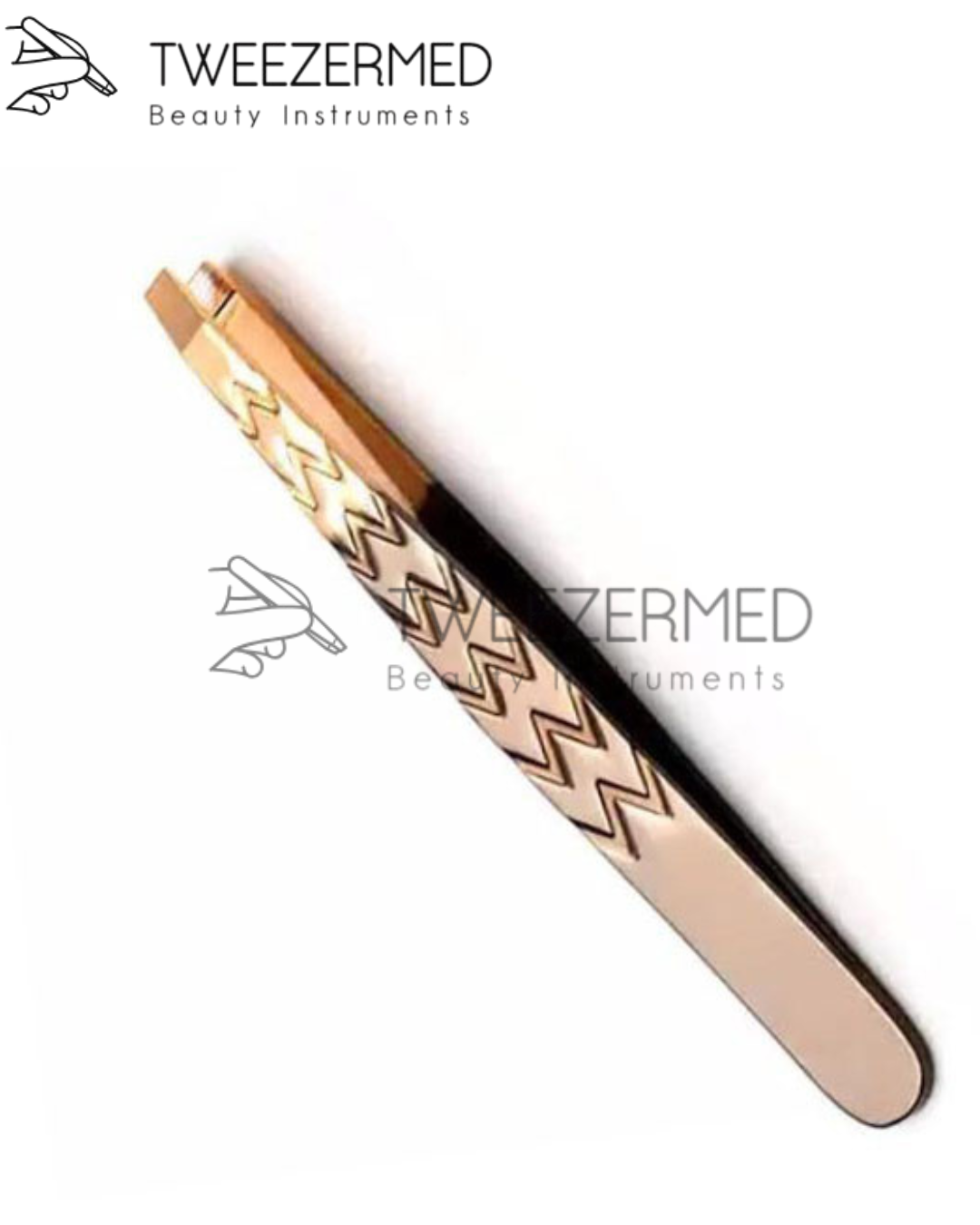 Deluxe Gold & Brown Plasma Coated Tweezer – Pro Precision Tool by Tweezermed