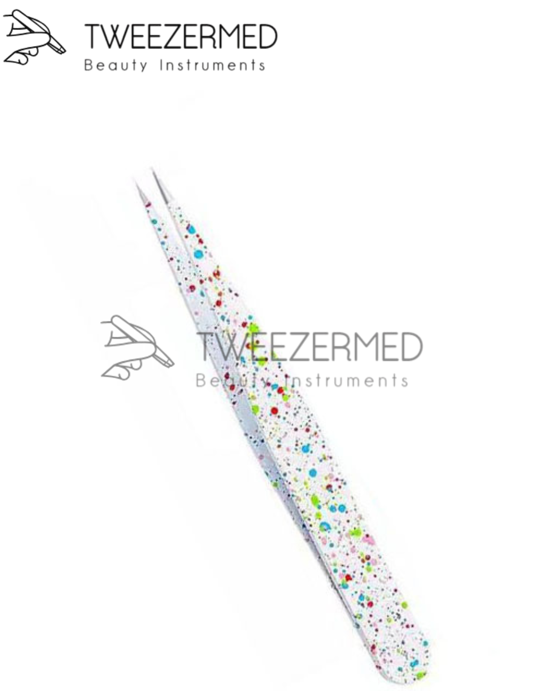 Paper Coated Eyebrow Tweezer – Slant Tip Brow Shaper by Tweezermed