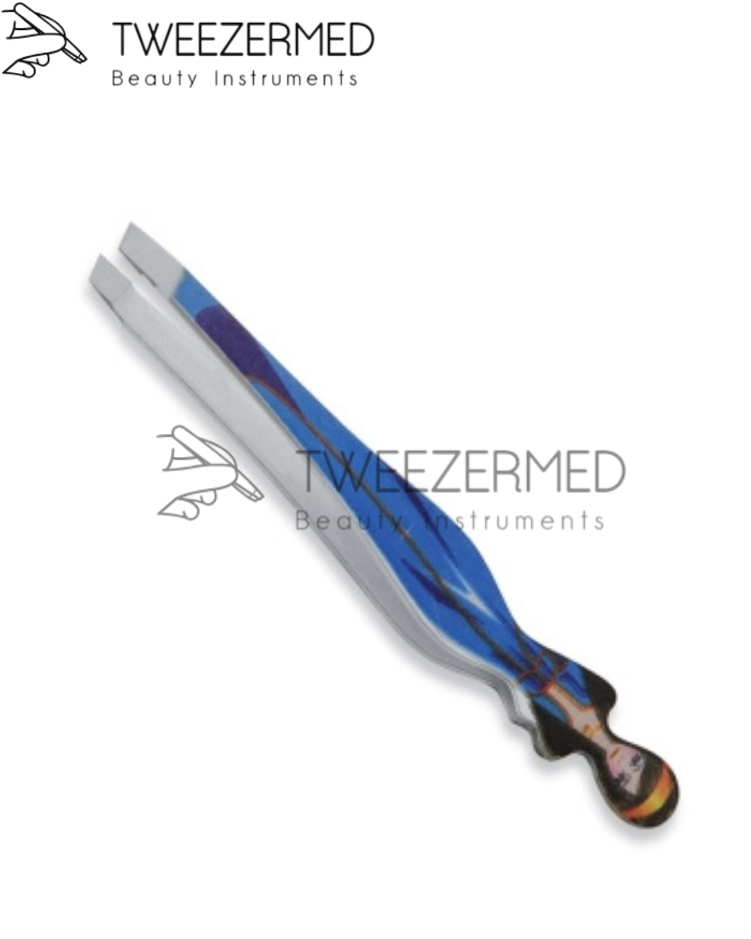 Paper-Coated Eyebrow Tweezer – Slanted Precision by Tweezermed