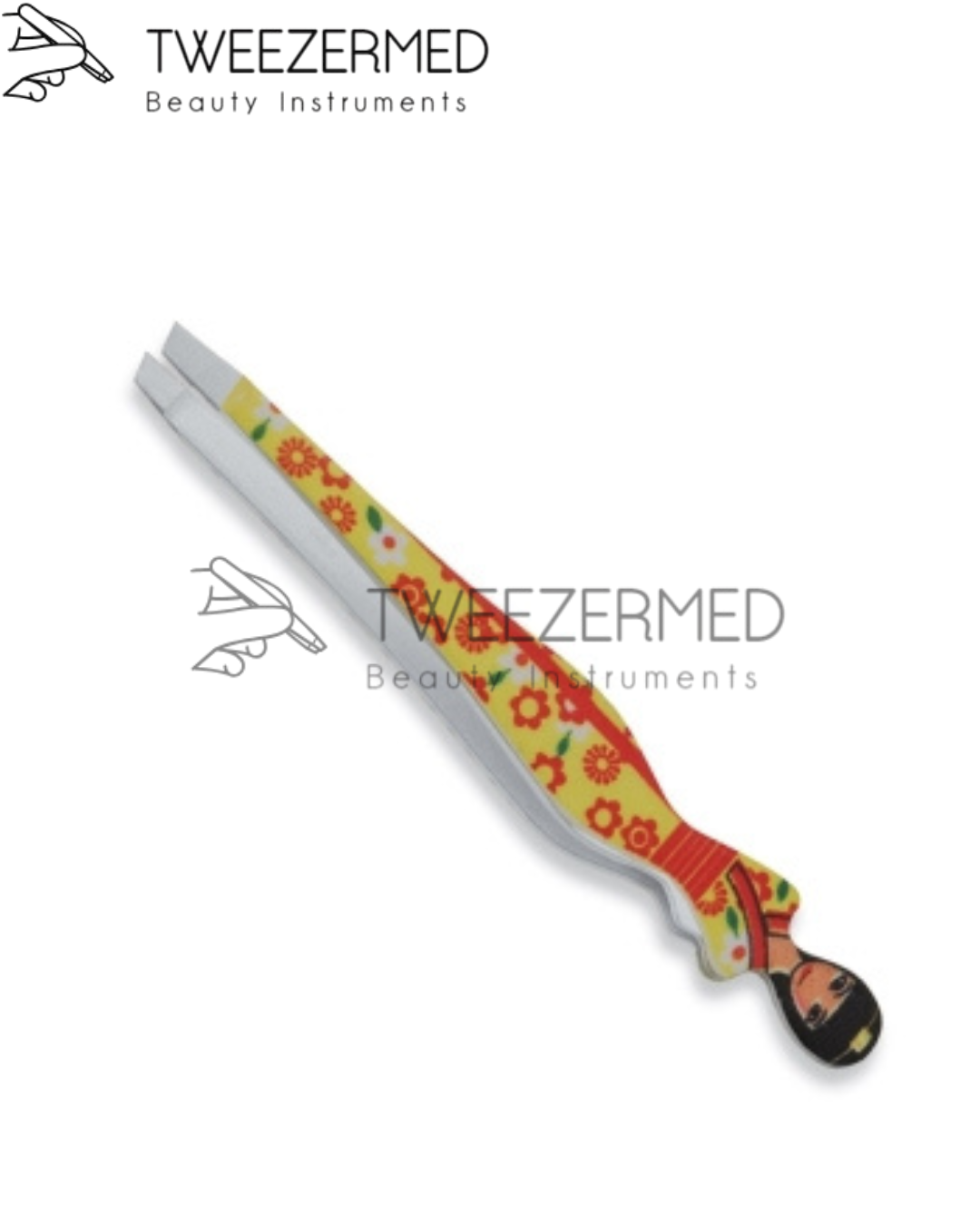 Paper-Coated Eyebrow Tweezer – Slanted Precision by Tweezermed