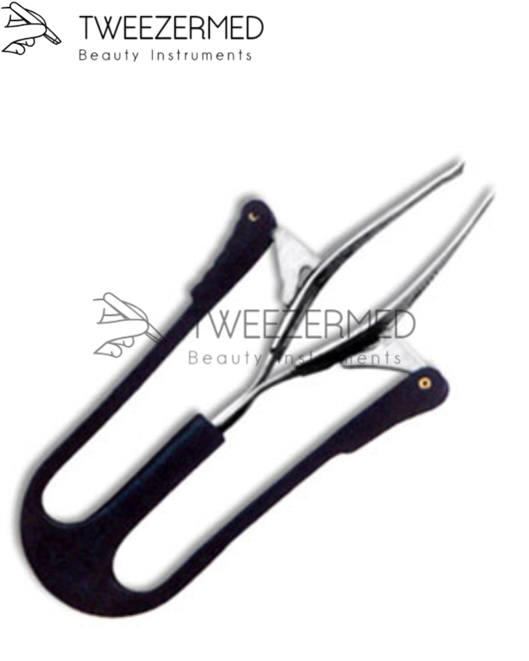 Butterfly Grip Tweezer – Plastic Handle & Stainless Steel Tip by Tweezermed