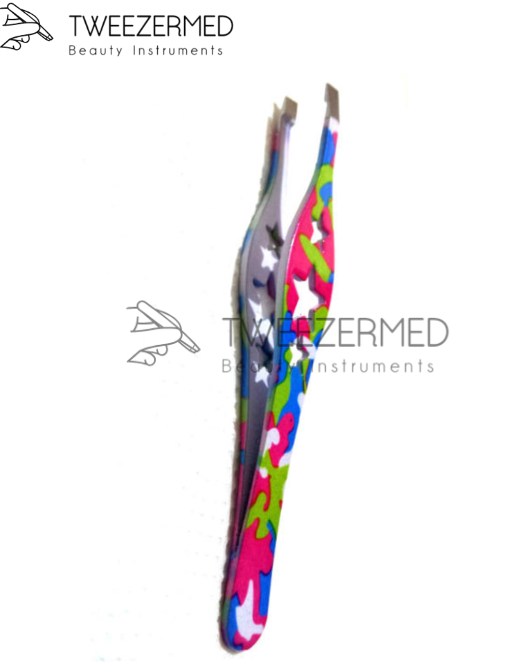 Paper-Coated Eyebrow Tweezer – Slanted Precision by Tweezermed