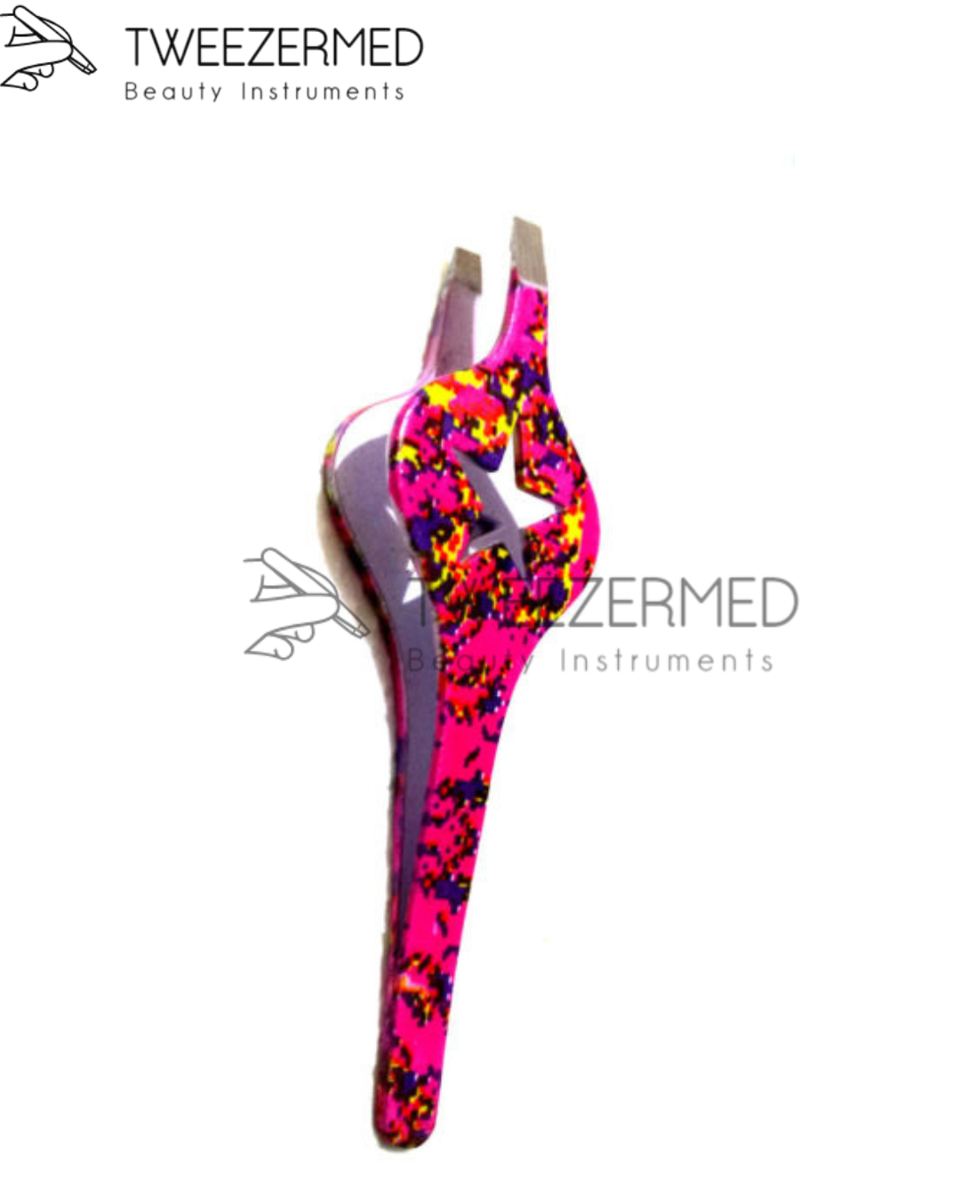 Paper-Coated Eyebrow Tweezer – Slanted Precision by Tweezermed