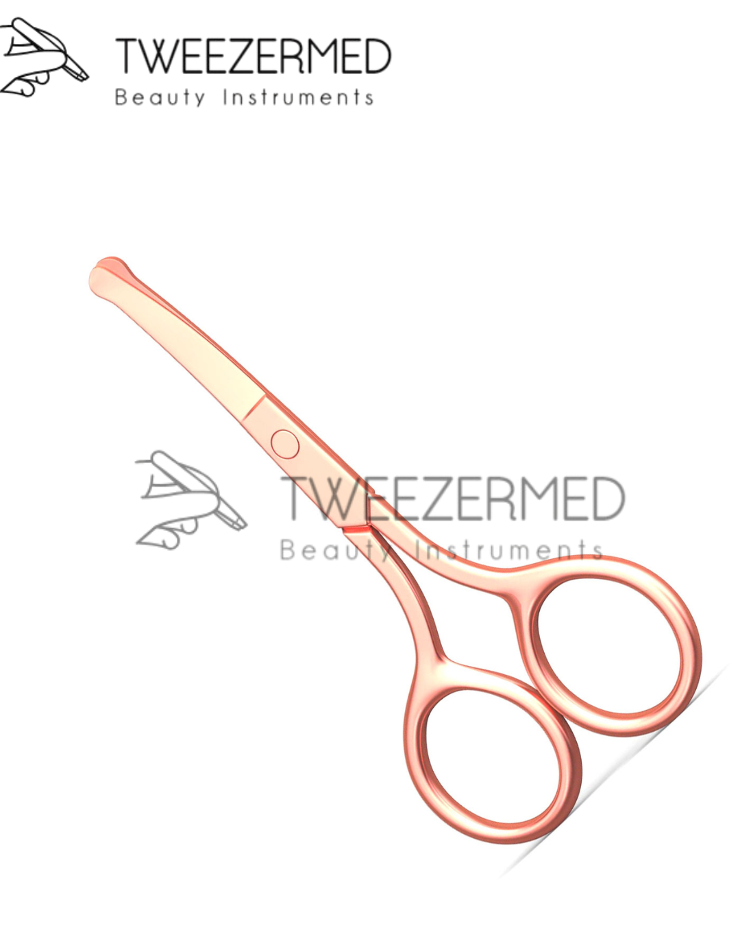 1 Pc Gold Plasma Eyebrow & Nail Scissor – Precision Tip | Tweezermed