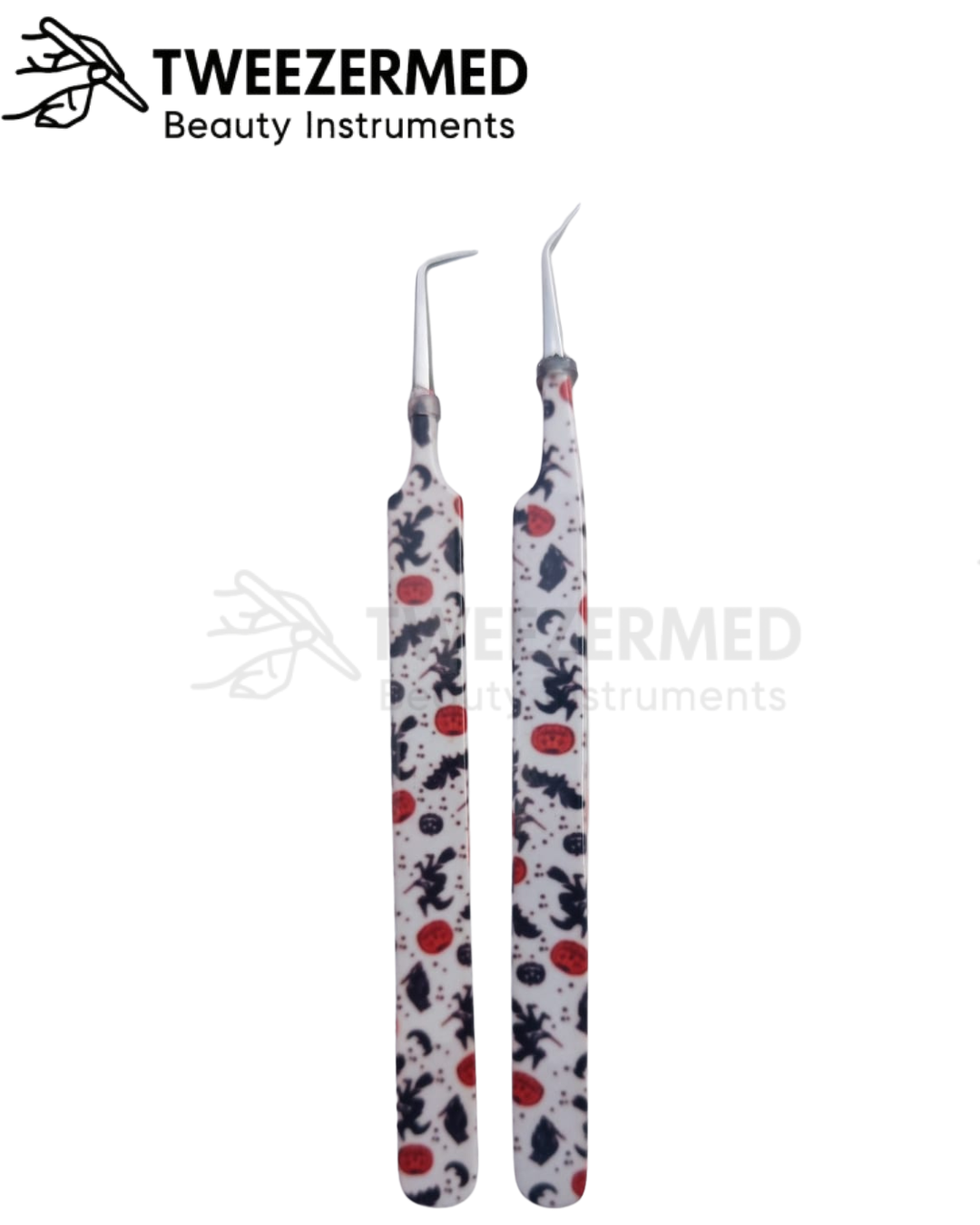 Halloween Edition Eyelash Tweezer Set – 2 Pcs Paper Coated by TweezerMed
