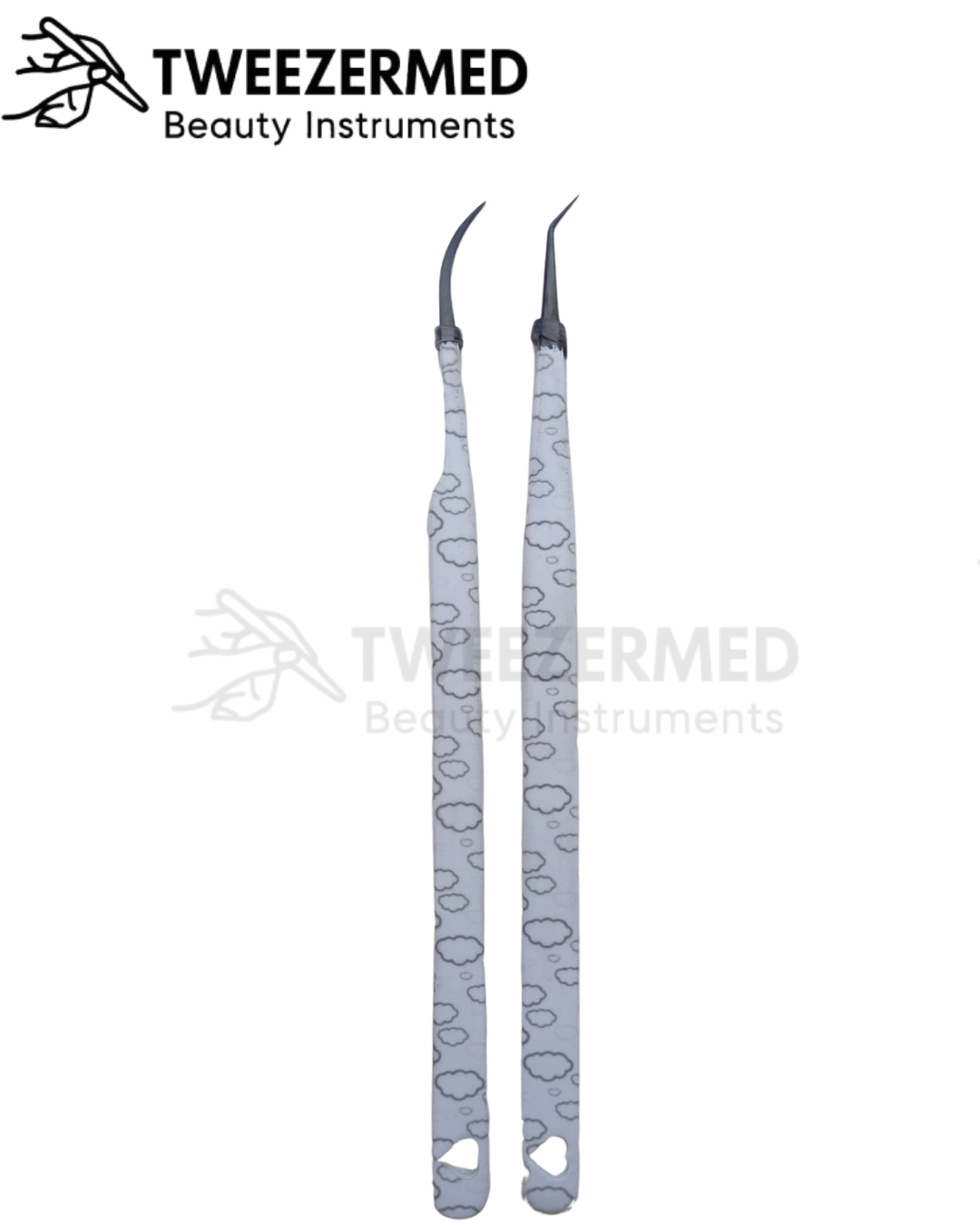 2 Pcs Paper Coated Eyelash Tweezer – Precision Lash Tool by TweezerMed